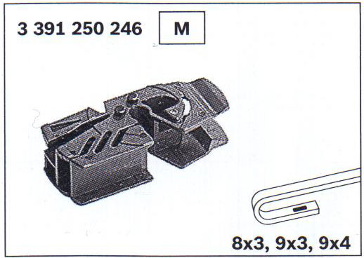 Щетка стеклоочистителя Bosch Twin грузовой N55